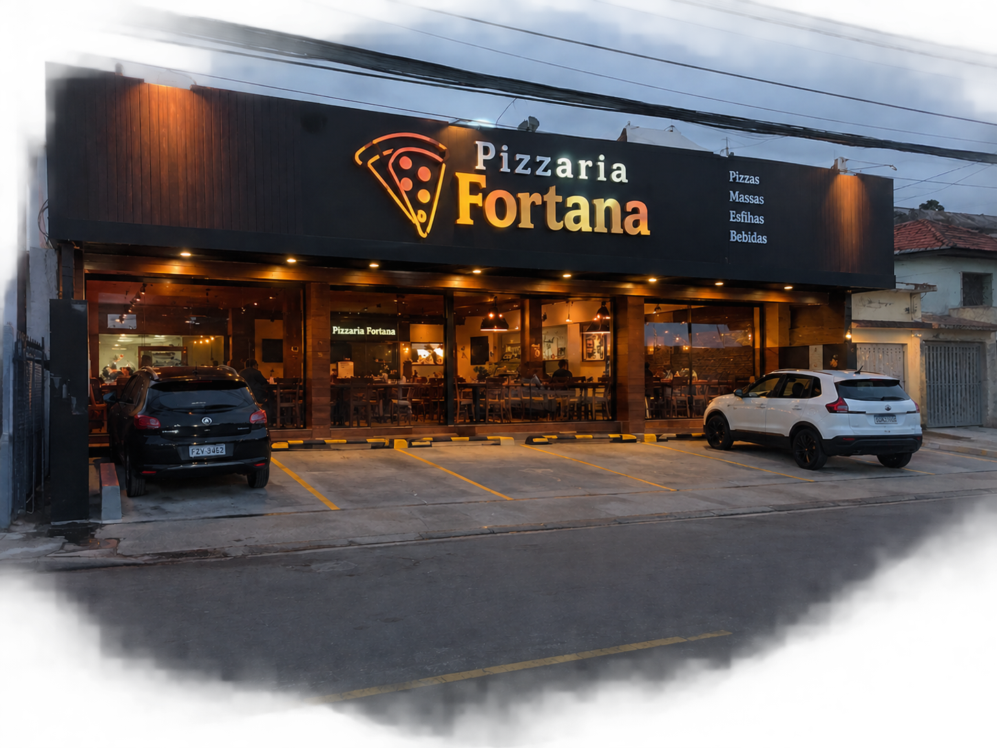 Fachada da Fontana Pizzaria